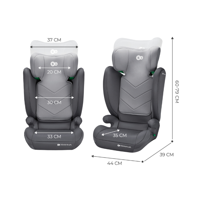 Autostoeltje 2 in 1 100-150 cm I-SPARK i-Size zwart