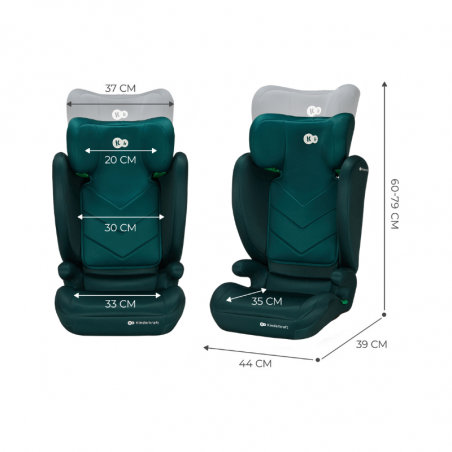 Kinderkraft I-Spark Car Seat i-Size 100-150cm Green