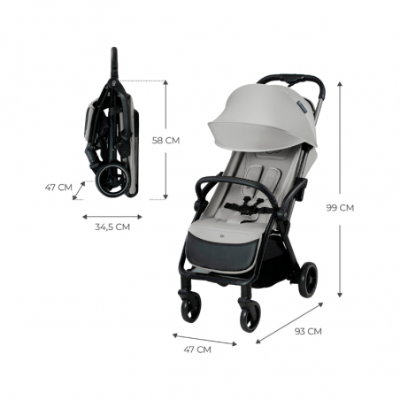 Kinderkraft Apino Poussette Gris Kinderkraft Apino Poussette Gris