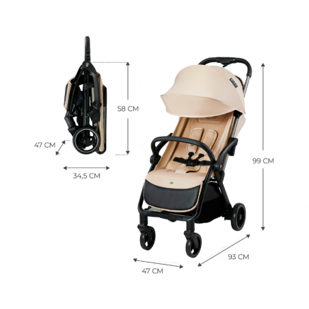 Kinderkraft Apino Poussette Beige