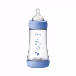 Chicco Perfect5 Biberon Débit Moyen 2m+ 240ml Bleu