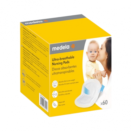 Medela Compresas Absorbentes Ultra Transpirables 60 unidades