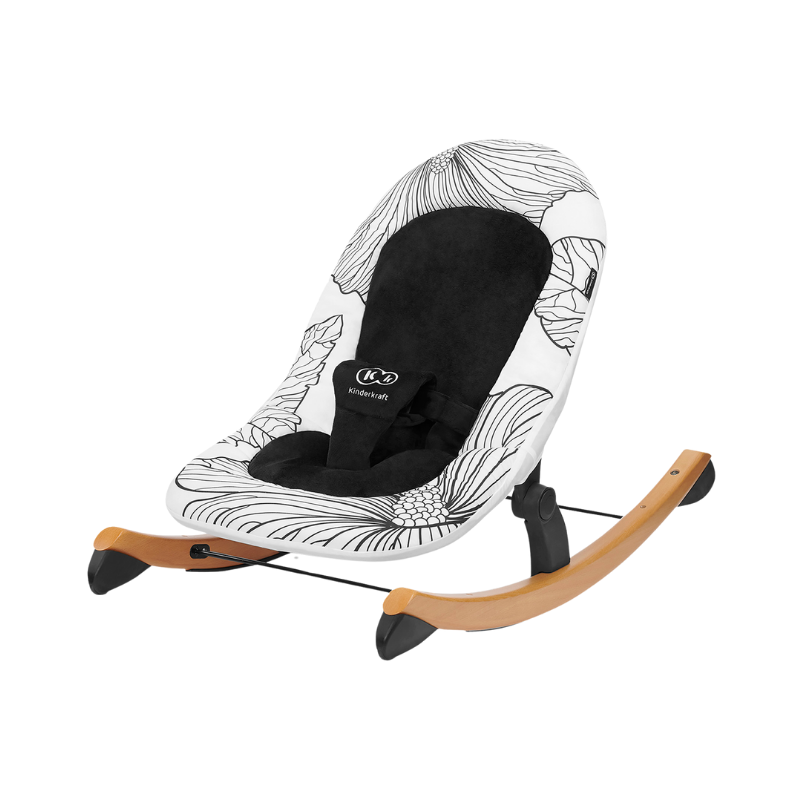 Kinderkraft Finio Espreguiçadeira Preto/Branco Kinderkraft Finio Espreguiçadeira Preto/Branco