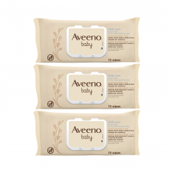 Aveeno Baby Wipes 72 Pack 3 unités