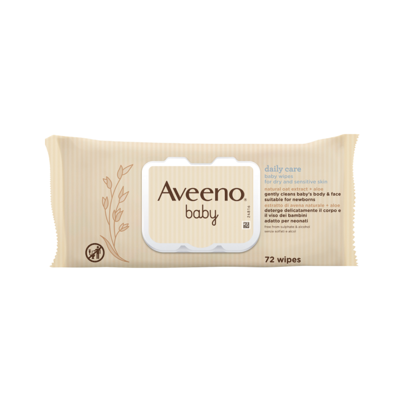 Aveeno Baby Toalhitas 72 unidades