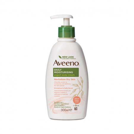 Aveeno Daily Moisturising Bálsamo Corporal Iogurte Damasco e Mel 300ml
