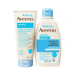 Aveeno Dermexa Emollient Cream + Emollient Body Wash Pack