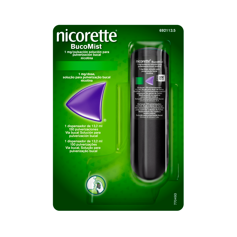 Nicorette BucoMist Menta 1mg/dose 150 doses