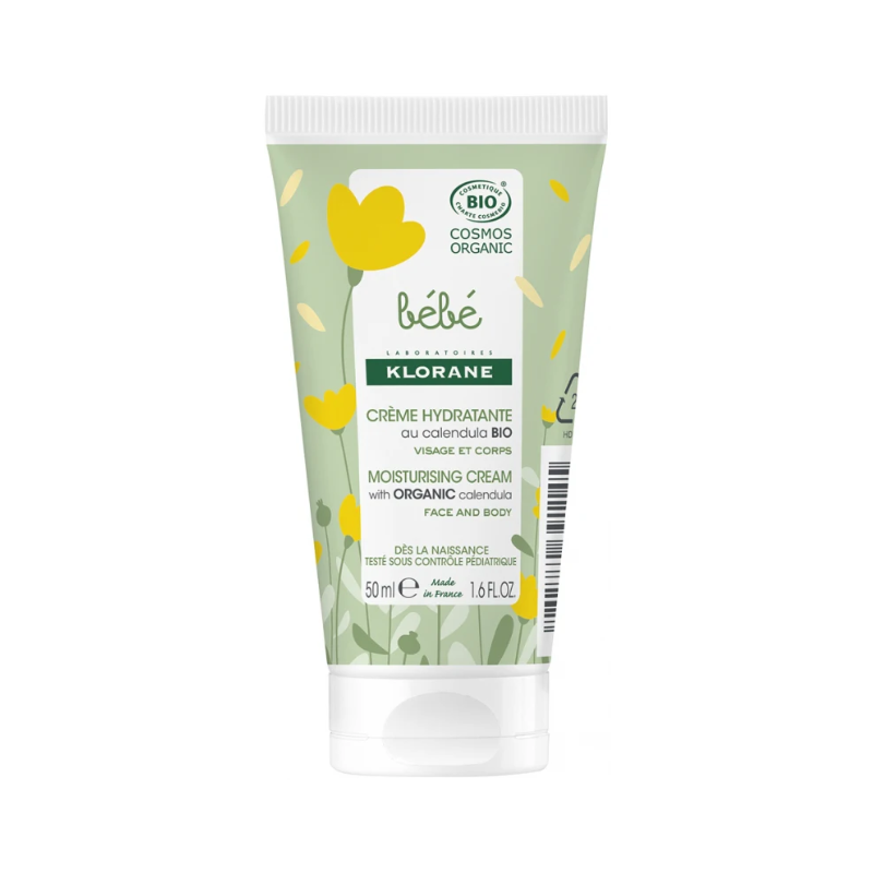 Klorane Bebé Crème Hydratante Calendula Bio 50 ml