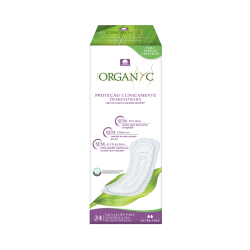 Organyc Serviette ultra fine pour incontinence urinaire 24 unités