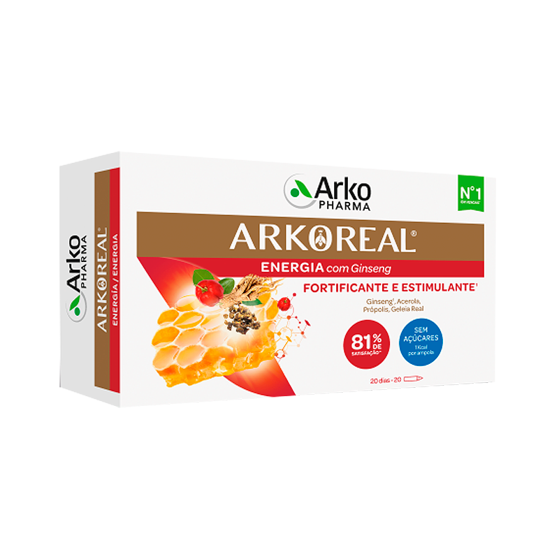 ArkoReal Royal Jelly + Ginseng 20 ampoules