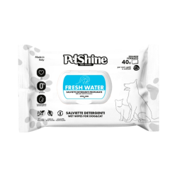 Lingettes d'eau douce Petshine 40 unités
