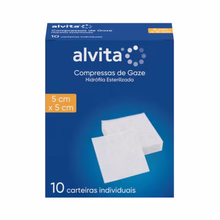 Compresse de Gaze Stérile Alvita 5x5cm
