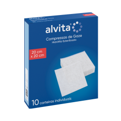 Alvita Compresa De Gasa Estéril 20x20cm 10 unidades