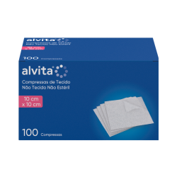 Alvita Compressa Non-Woven Fabric 10x10cm 100 units