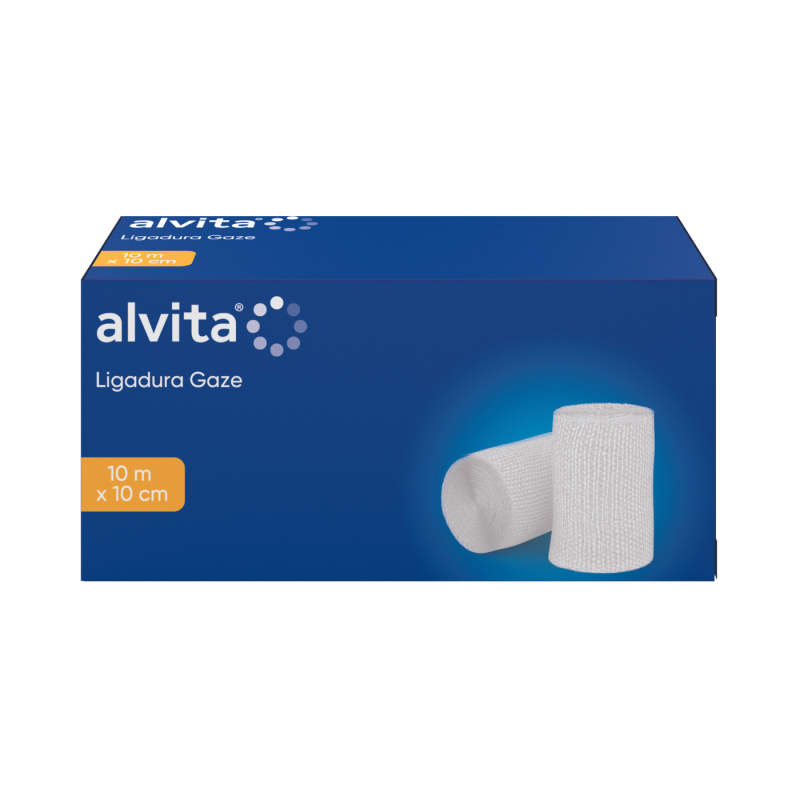 Alvita Ligature de Gaze 10mx10cm