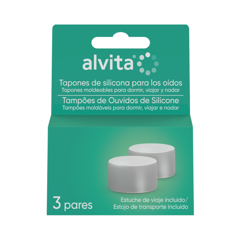 Alvita Tapones Oídos Silicona 6 unidades