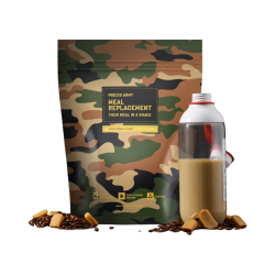 Shake substitut de repas au café et au caramel Army de Prozis 800 g