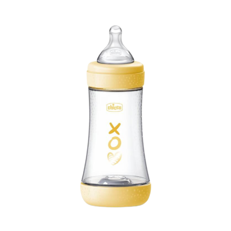Chicco Perfect5 Bottle Medium Flow 2m+ 240ml Yellow