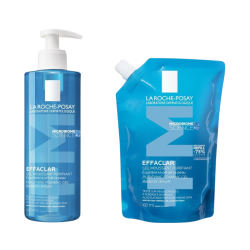 La Roche-Posay Effaclar Purifying Gel +M and Refill 400ml Pack