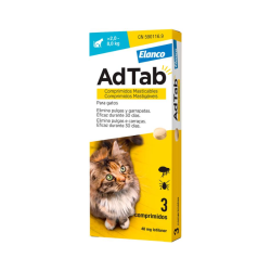 AdTab Gato 48mg 2-8kg 3 comprimidos mastigáveis