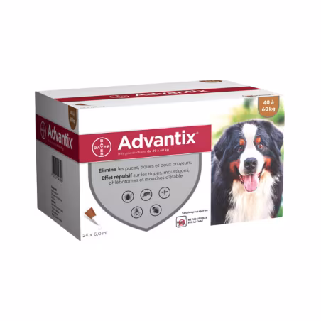 Advantix Cães 40-60kg 24 pipetas