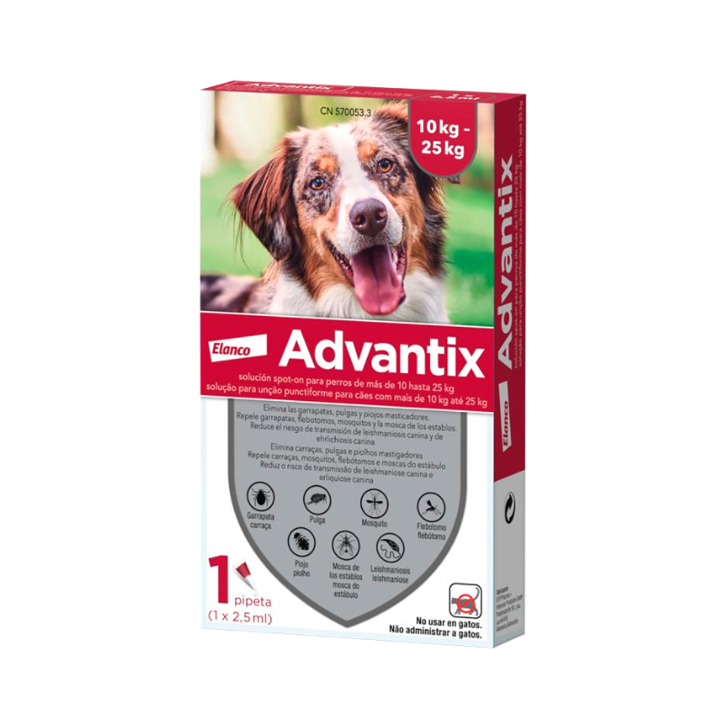 Advantix Cães 10-25kg 1 pipeta