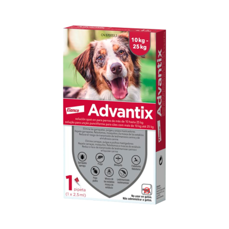 Advantix Dogs 10-25kg 1 pipette