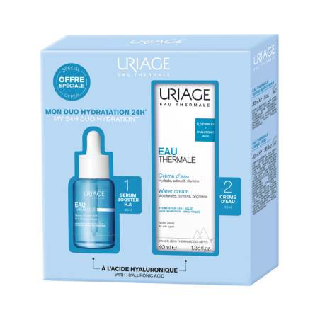 Uriage Eau Thermale Serum H.A Booster 30ml + Water Cream 40ml Pack