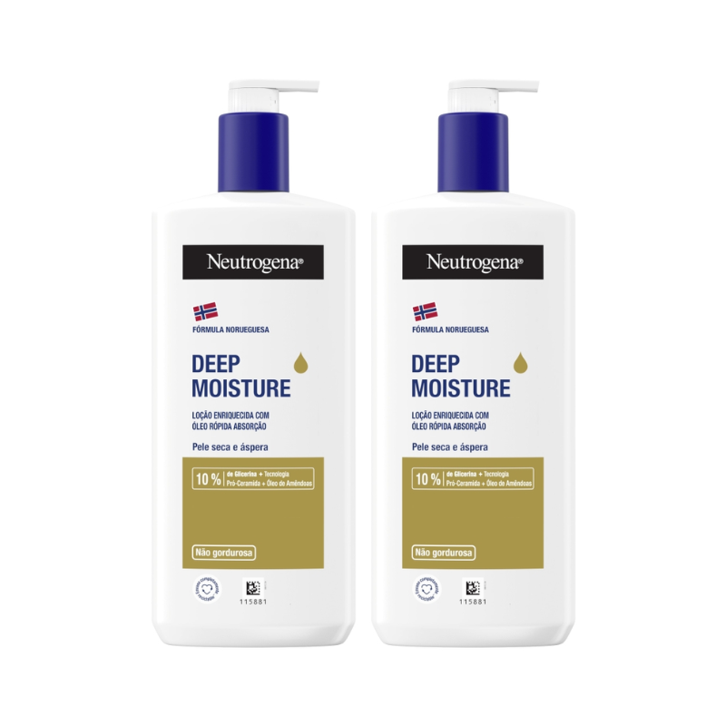Neutrogena Óleo Loção Hidratação Profunda Pele Seca 2x400ml