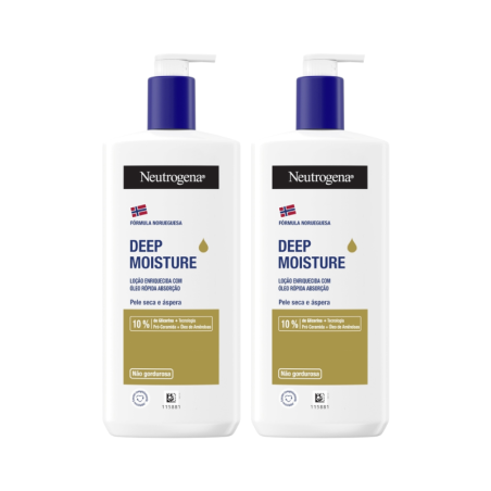 Neutrogena Huile Lotion Hydratation Profonde Peaux Sèches 2x400ml