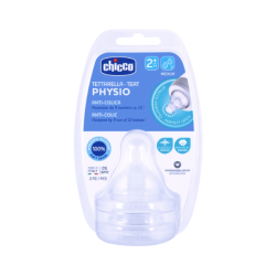 Chicco Physio Tétine Silicone 2m+ 2 unités
