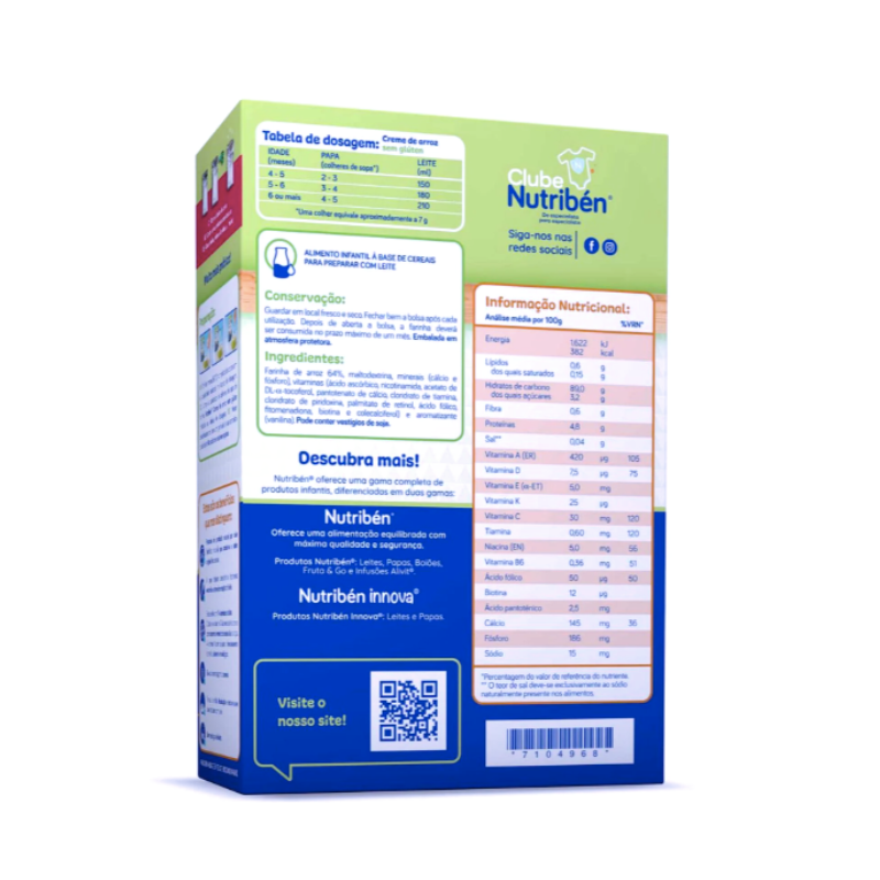 Nutribén Non-Dairy Rice Cream 4m+ 250g