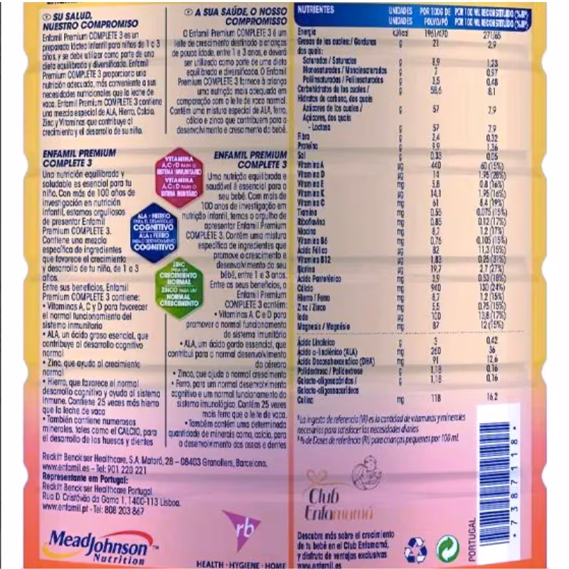 Enfamil Premium Complete 3 800g