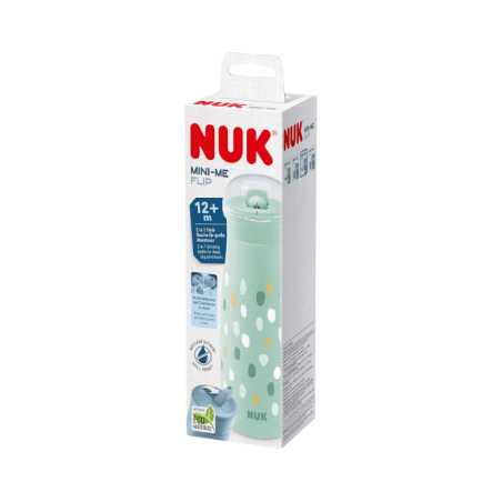 Nuk Mini-Me Flip Botella 12m+ 450ml Verde