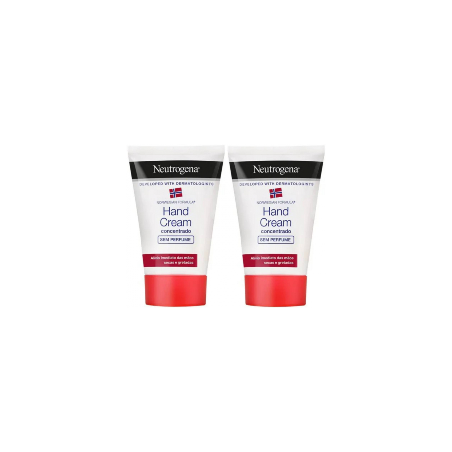 Neutrogena Concentrated Hand Cream without Perfume 2x50ml