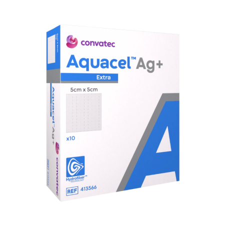 Aquacel Ag+ Extra Apósito Estéril 5x5cm 10 unidades