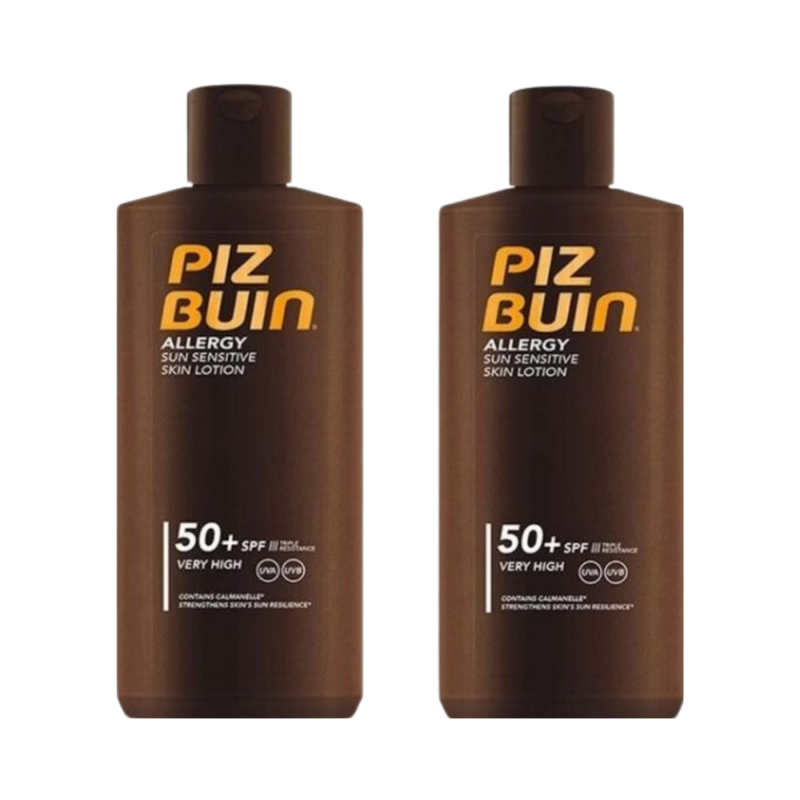 Piz Buin Allergy Lotion Peaux Sensibles SPF50+ 2x200ml