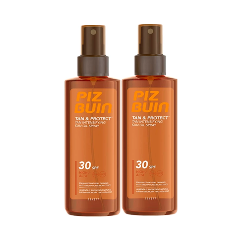Piz Buin Tan Protect Aceite Spray Acelerador del Bronceado SPF30 2x150ml