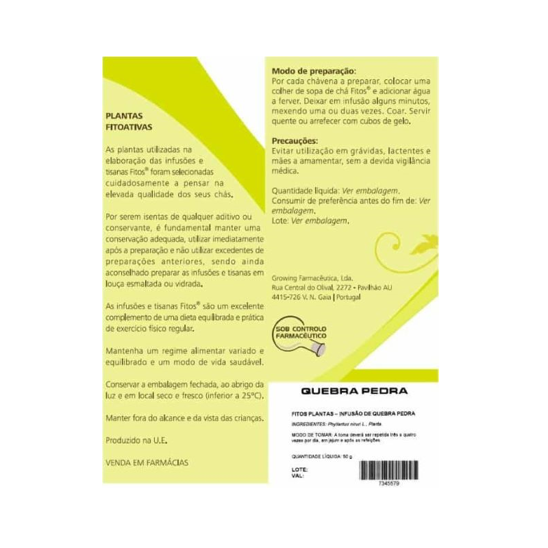 Fitos Chá Quebra Pedra 50g