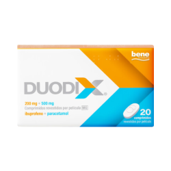 Duodix 200mg + 500mg 20 comprimidos revestidos