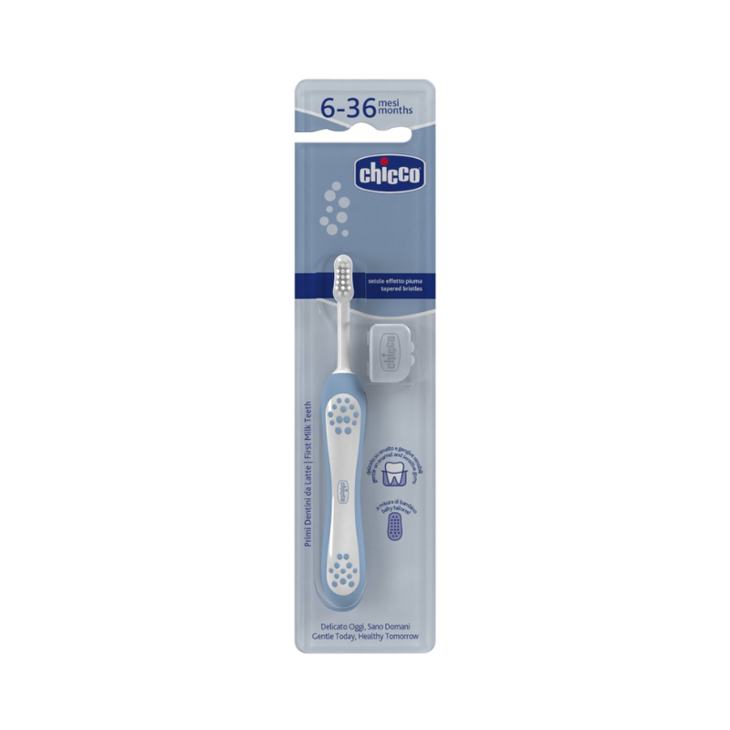 Chicco Escova Primeiros Dentes 6-36m Azul