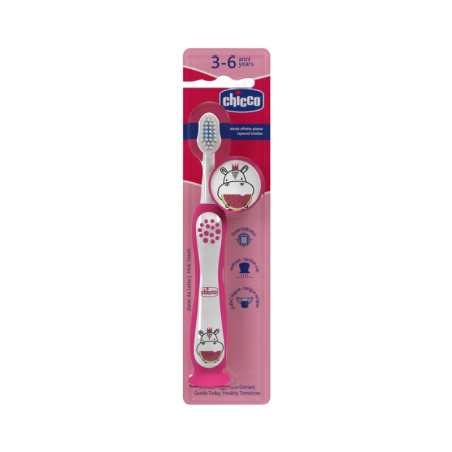 Chicco Escova Dentes 3-6a Hipopótamo