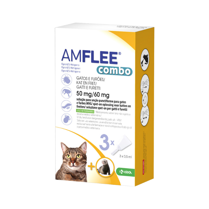 Amflee Combo Gatos y Hurones 3 pipetas