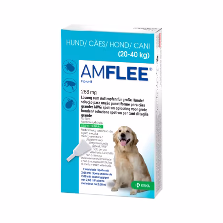 Amflee Spot On 268mg 20-40kg 3 pipetas