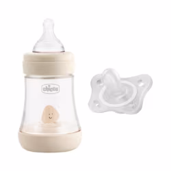 Chicco Perfect5 Biberón 0m+ 150ml + Chupete Mini Soft