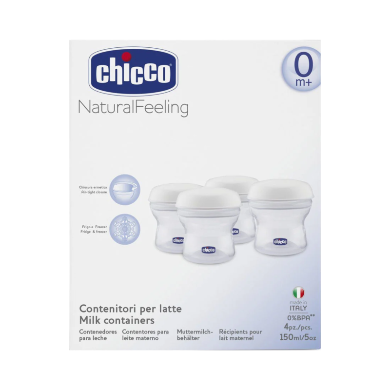 Chicco NaturalFeeling Contenants Polyvalents 4 unités