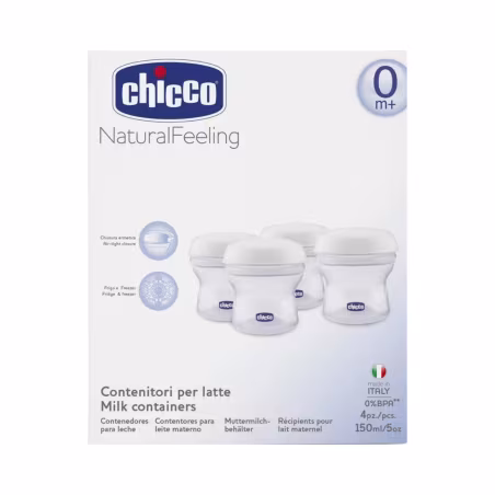 Chicco NaturalFeeling Multipurpose Containers 4 units