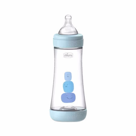 Chicco Perfect5 Biberão Fluxo Rápido 4m+ 300ml Azul
