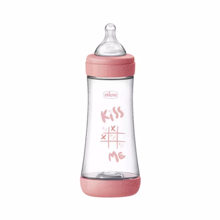 Chicco Biberão Perfect5 Fluxo Rápido 300ml Rosa
